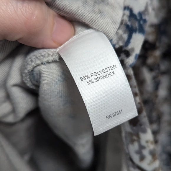 J.Jill Velour Branch Print Tunic Comfort Comfy Multi-color - Picture 12 of 13